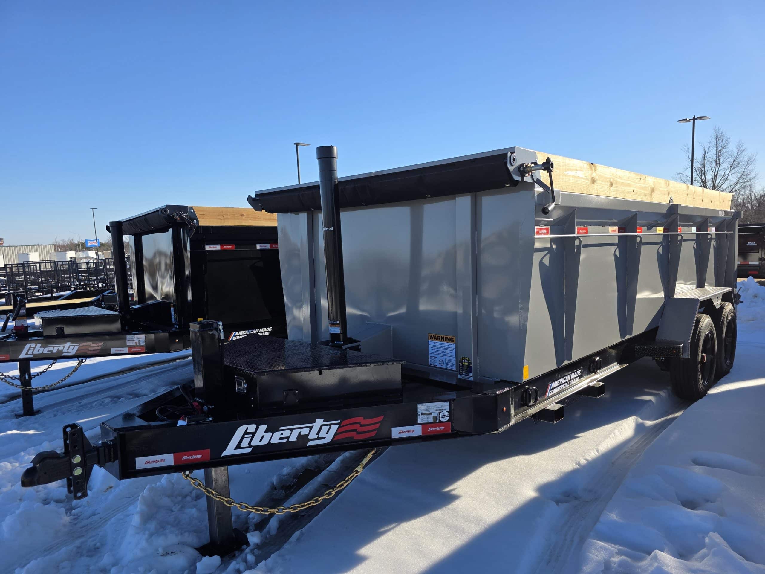 2026 Liberty 16’x83″ High Side Telescopic Dump Trailer 17500 GVWR- #049893